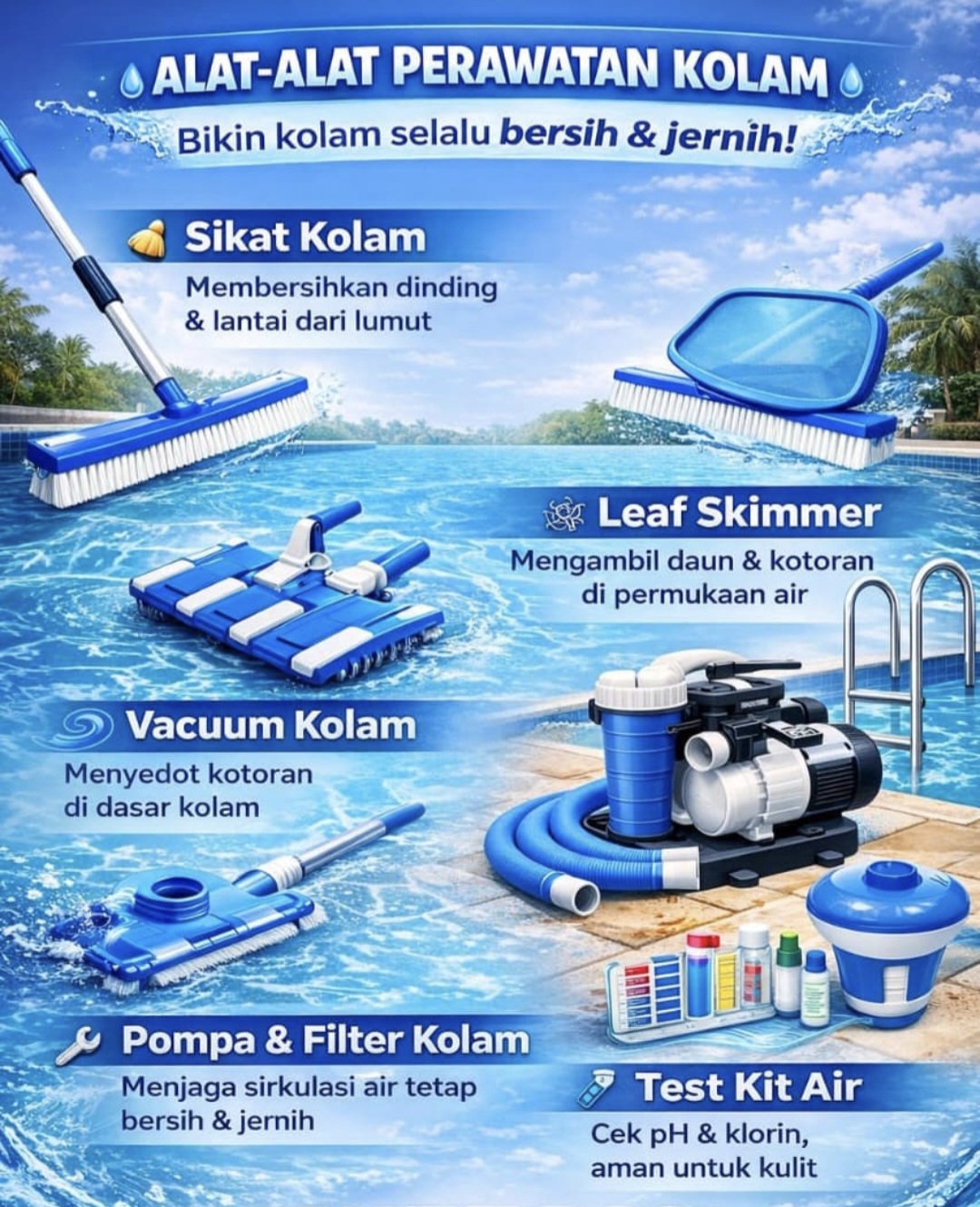 peralatan kolam renang